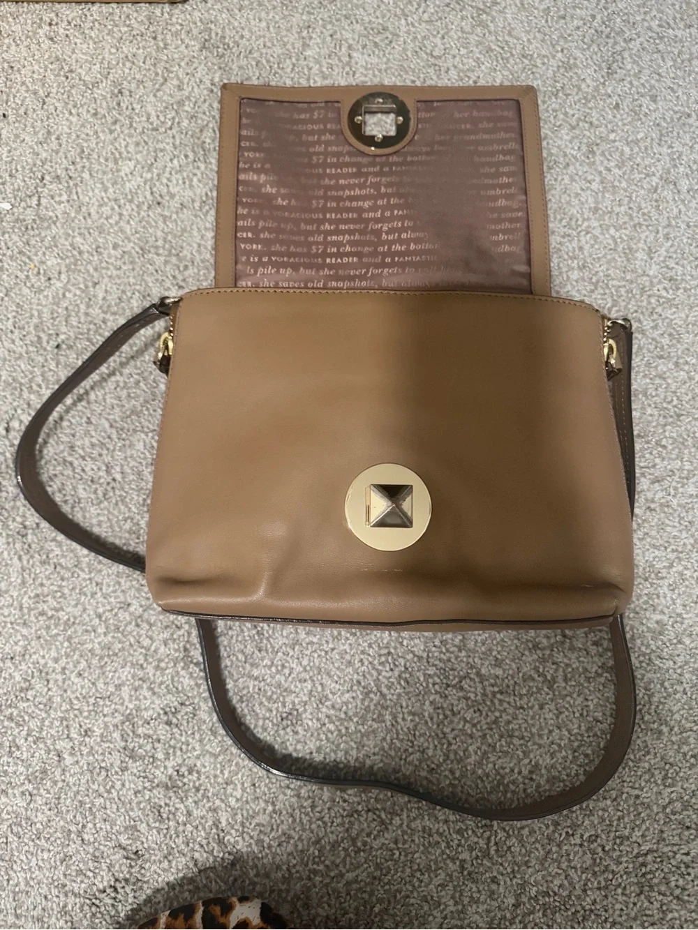 kate spade structured leather